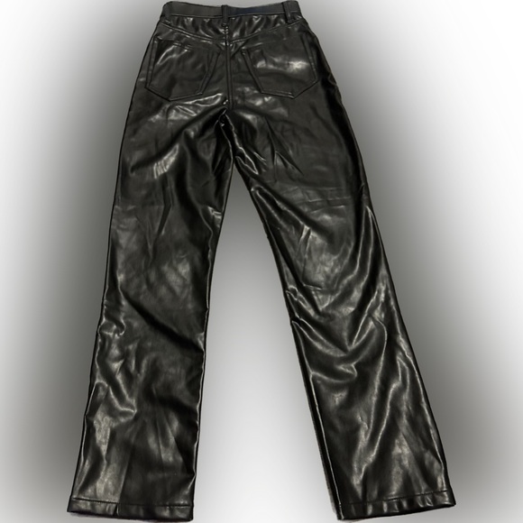 Abercrombie & Fitch 90’s Straight Faux Leather Pants - Picture 5 of 9